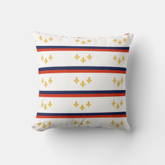 New Orleans Flag Throw Pillow
