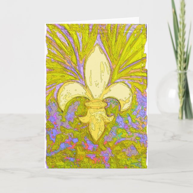New Orleans Fleur De Lis Card (Front)