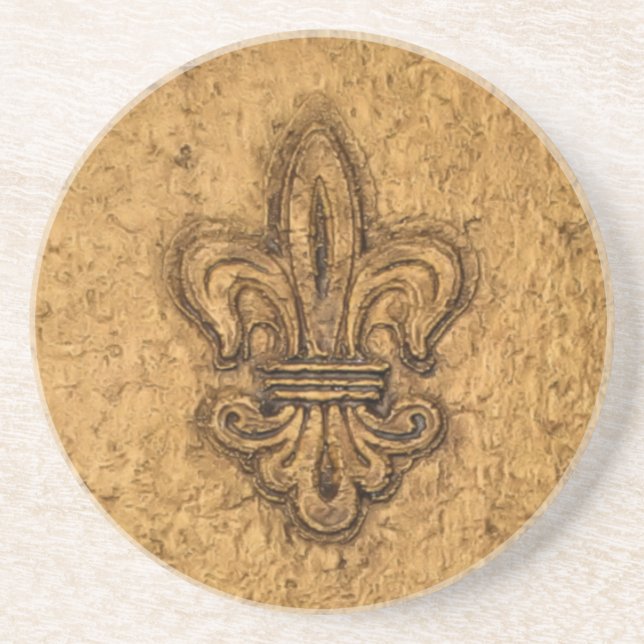 New Orleans French Fleur de Lis Coaster (Front)