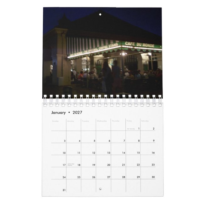 New Orleans, French Quarter 2013 Calendar (Jan 2027)