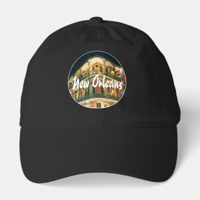 New Orleans French Quarter Building with Name Hat (Front)