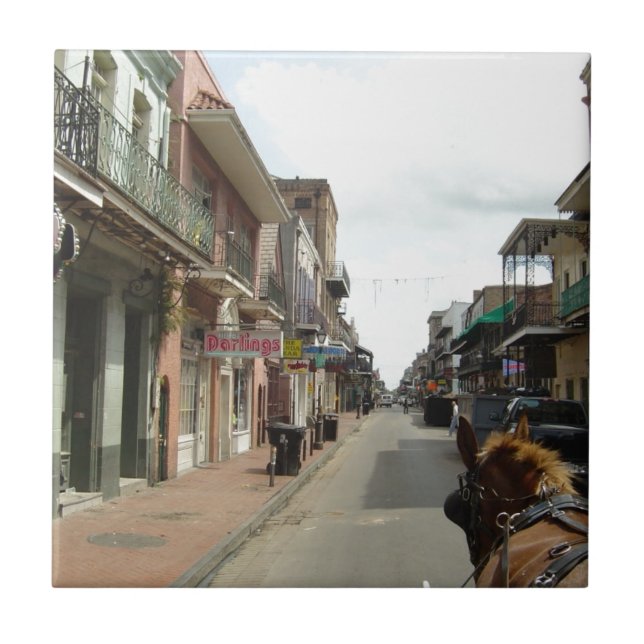 New Orleans French Quarter Ceramic Tile (Front)