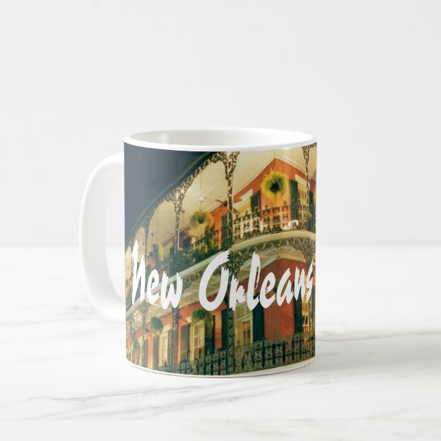 New Orleans French Quarter Coffee Mug (Front Left)