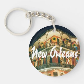 New Orleans French Quarter Keychain by whereabouts at Zazzle