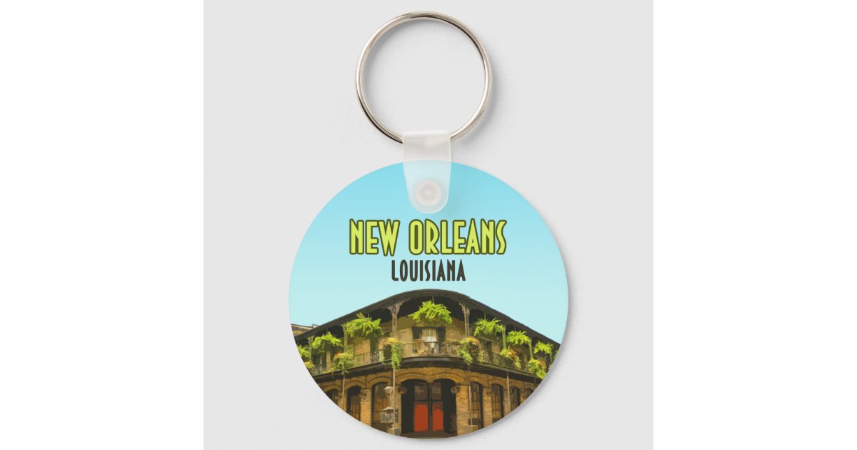 New Orleans French Quarter Louisiana Keychain