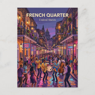 New Orleans French Quarter Louisiana Postcard