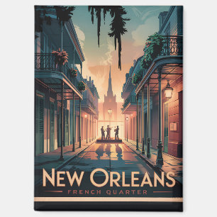 New Orleans French Quarter Magnet