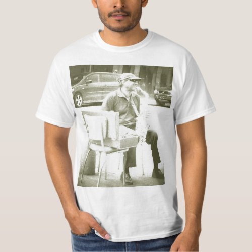 New Orleans French Quarter Musician T_shirt