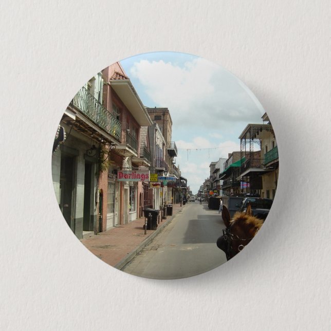 New Orleans French Quarter Pinback Button (Front)