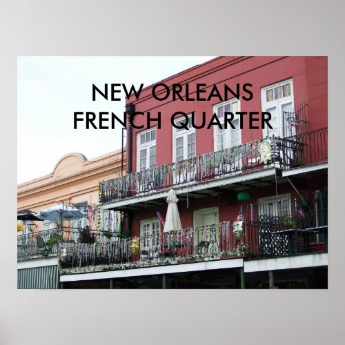 New Orleans French Quarter Poster