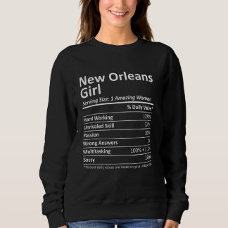 NEW ORLEANS GIRL LA LOUISIANA Funny City Home Root Sweatshirt