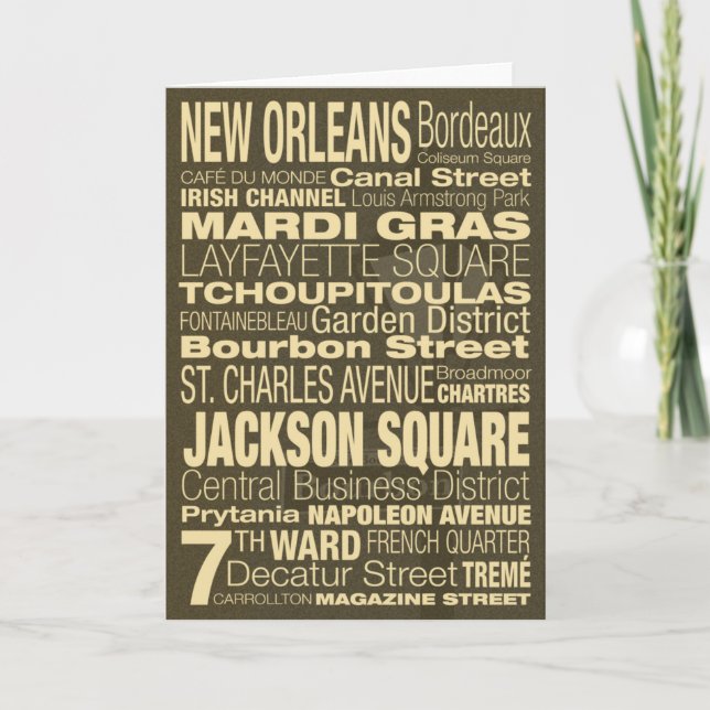 New Orleans Greeting Card (Front)