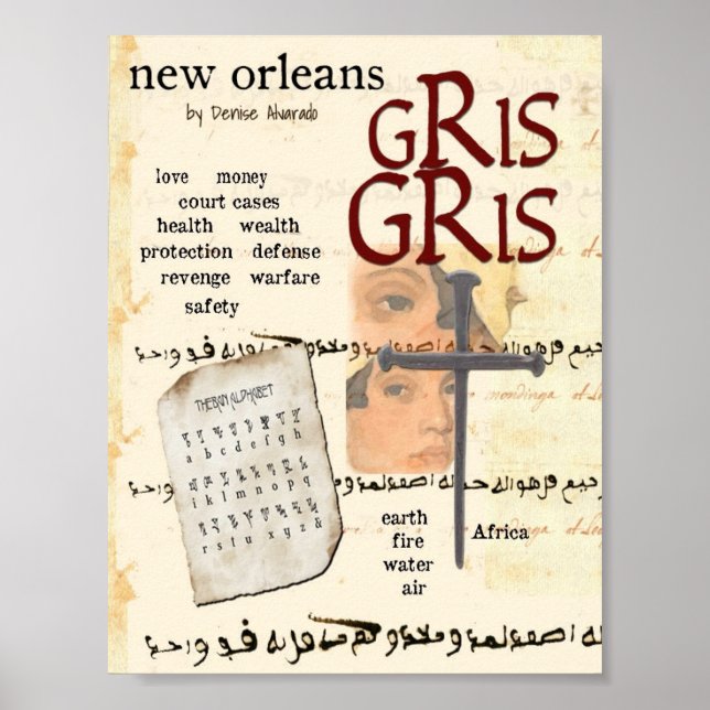 New Orleans Gris Gris Poster (Front)