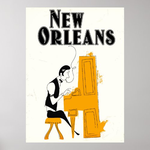 New Orleans Honky Tonk Poster