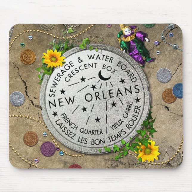 New Orleans Iconic Water Meter Mouse Pad (Front)