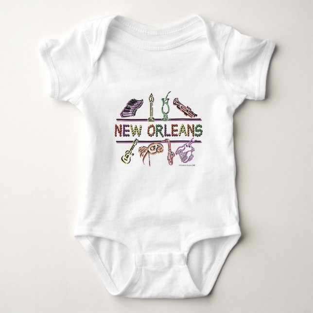 New-Orleans-ICONS- copy Baby Bodysuit (Front)