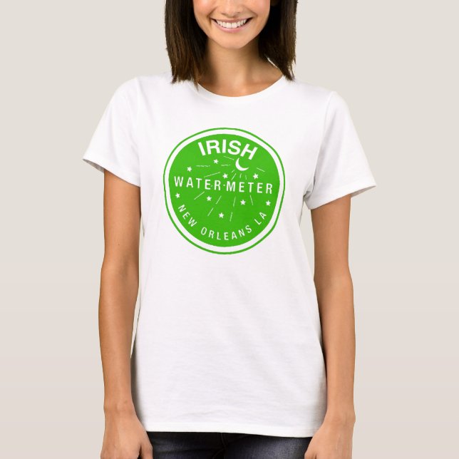 New Orleans Irish Water Meter Cover T-Shirt (Front)