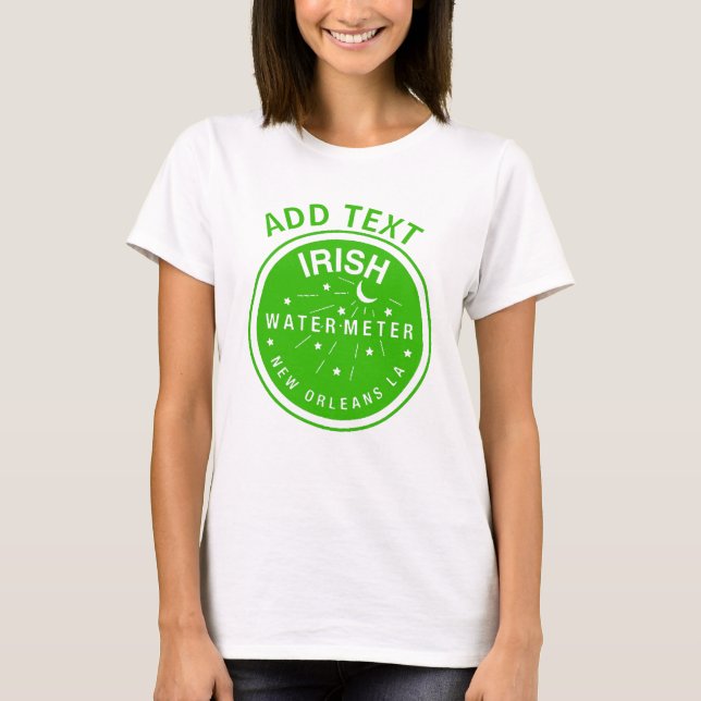 New Orleans Irish Water Meter Cover T-Shirt (Front)
