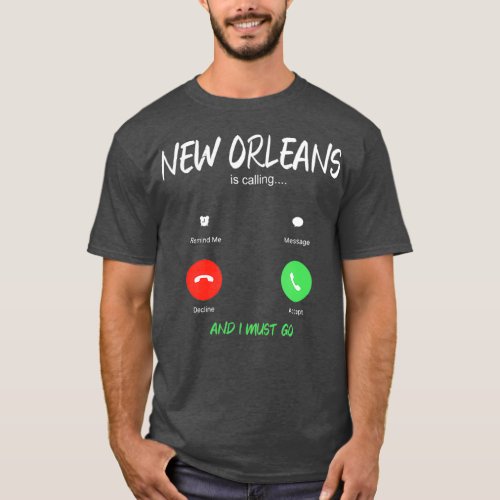 New Orleans Is Calling And I Must Go Louisiana T_Shirt