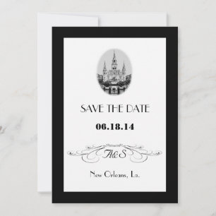 New Orleans Jackson Square Save the Date Cards