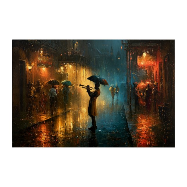 New Orleans Jazz Acrylic Wall Art (Front)
