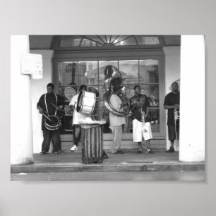 New Orleans Jazz Band French Quarter Photograph Poster