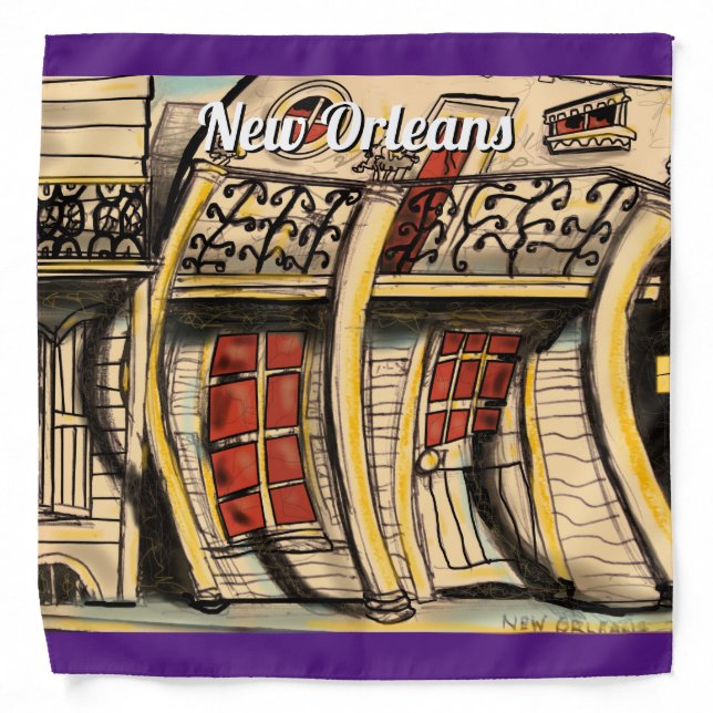 NEW ORLEANS JAZZ BANDANA (Front)