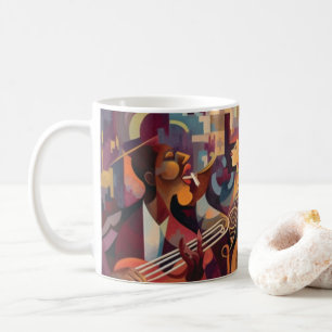 New Orleans Jazz Club Abstract Art Coffee Mug