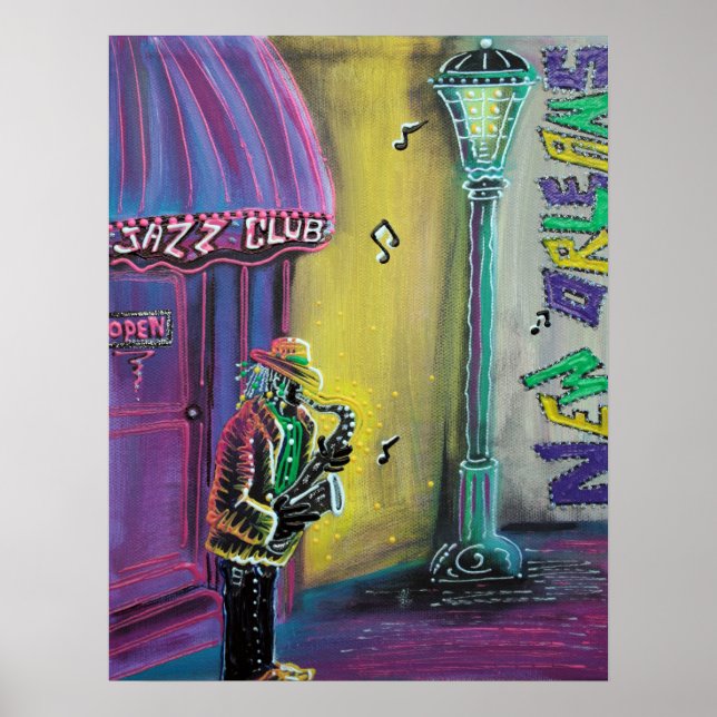New Orleans Jazz Poster (Front)