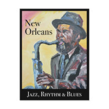 New Orleans Jazz, Rhythm & Blues Postcard