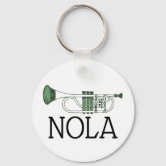 Zazzle Flag of New Orleans, Louisiana Keychain, Adult Unisex, Size: 2, White/Red/Midnight Blue