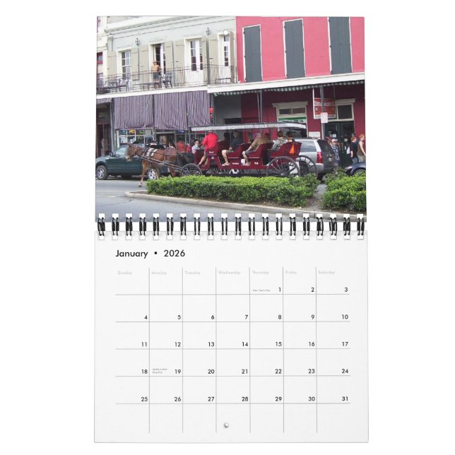New Orleans, LA, 2012, Calendar (Jan 2026)