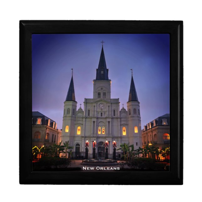 New Orleans, LA Cathedral Basilica, Jackson Square Gift Box (Front)