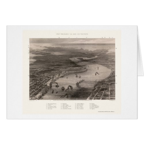 New Orleans LA Panoramic Map _ 1863