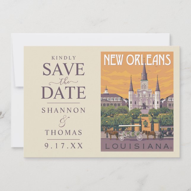 New Orleans, LA | Save the Date (Front)