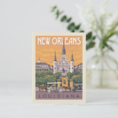 New Orleans, LA | Save the Date Invitation Postcard (Standing Front)