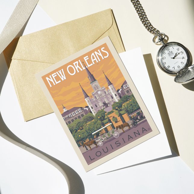 New Orleans, LA | Save the Date Invitation Postcard