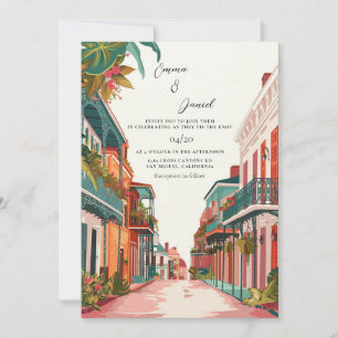 New Orleans Landscape Destination Wedding Invitation