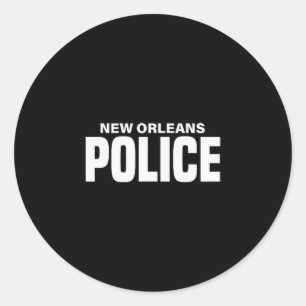 New Orleans Lice Officer Louisiana Liceman Uniform Classic Round Sticker