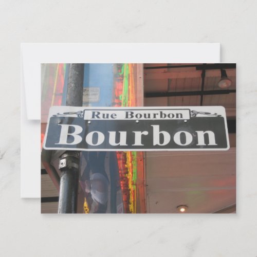 NEW ORLEANS LOUISIANA CUSTOM INVITATION