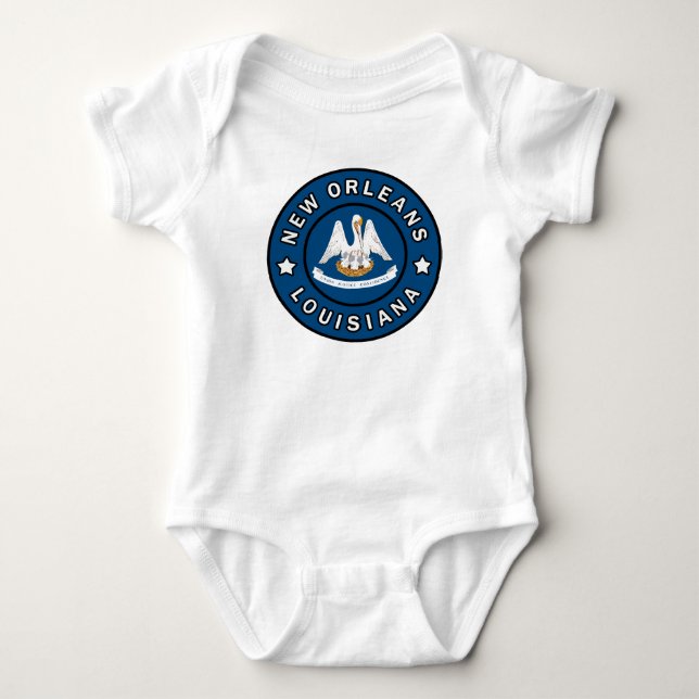 New Orleans Louisiana Baby Bodysuit (Front)