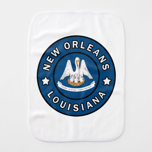 New Orleans Louisiana Baby Burp Cloth