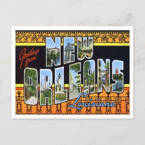 New Orleans Louisiana Big Letters Postcard