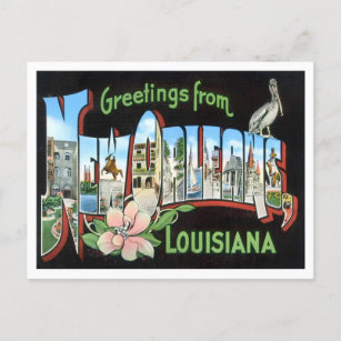 New Orleans, Louisiana Big Letters Postcard