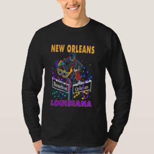New Orleans Louisiana Bourbon Street Crescent City T-Shirt