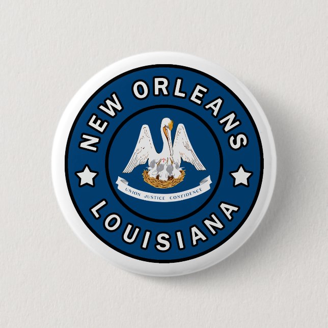 New Orleans Louisiana Button (Front)