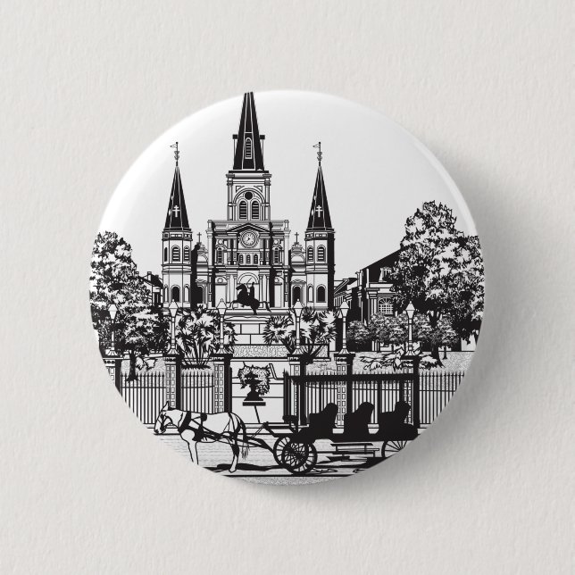 New Orleans, Louisiana Button (Front)