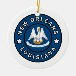 New Orleans Louisiana Ceramic Ornament