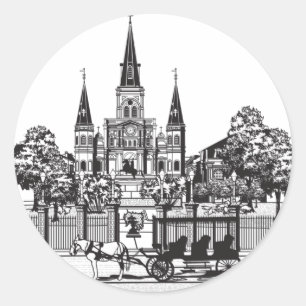 New Orleans, Louisiana Classic Round Sticker