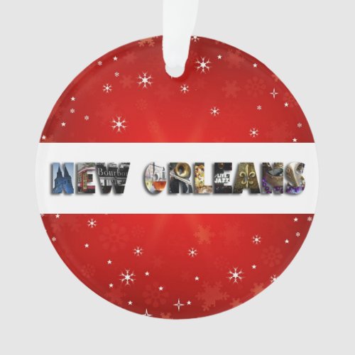 New Orleans Louisiana French Quarter Christmas Ornament